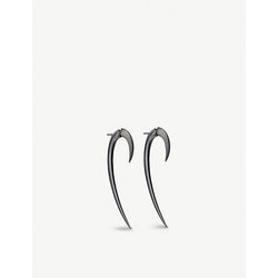  Shaun Leane Hook rhodium-plated silver earrings, large