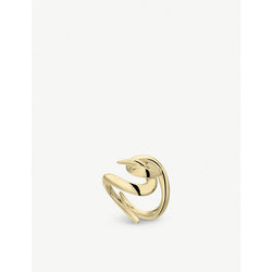 Shaun Leane Hook yellow gold-plated vermeil silver ring