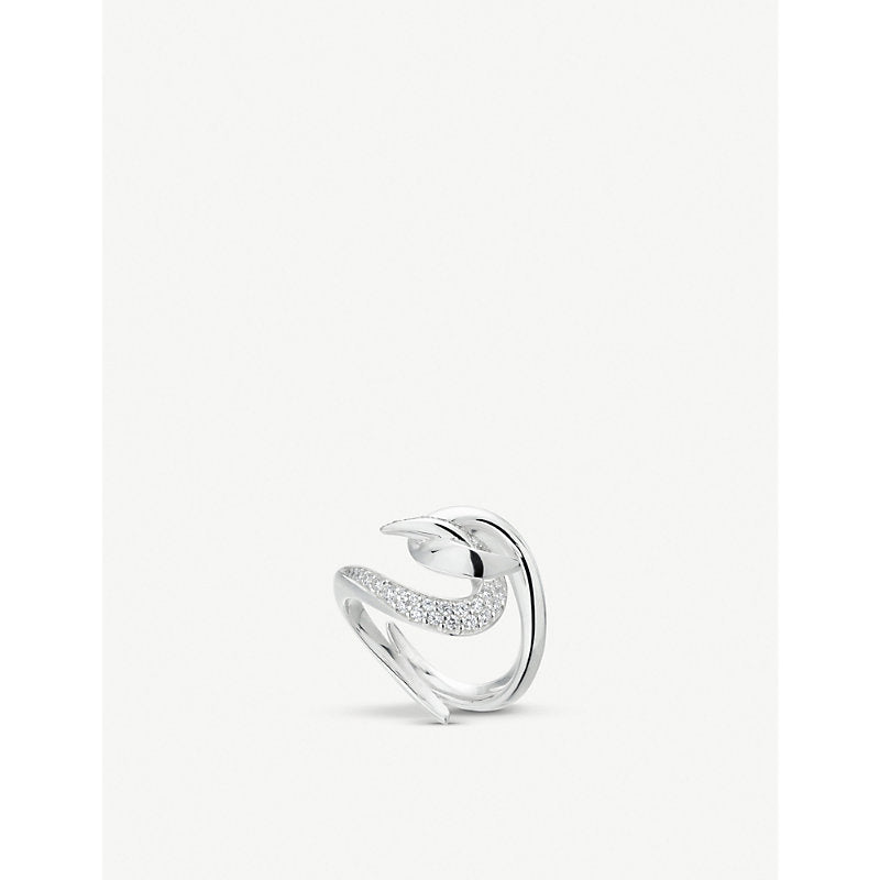 Shaun Leane Hook sterling silver and diamond ring