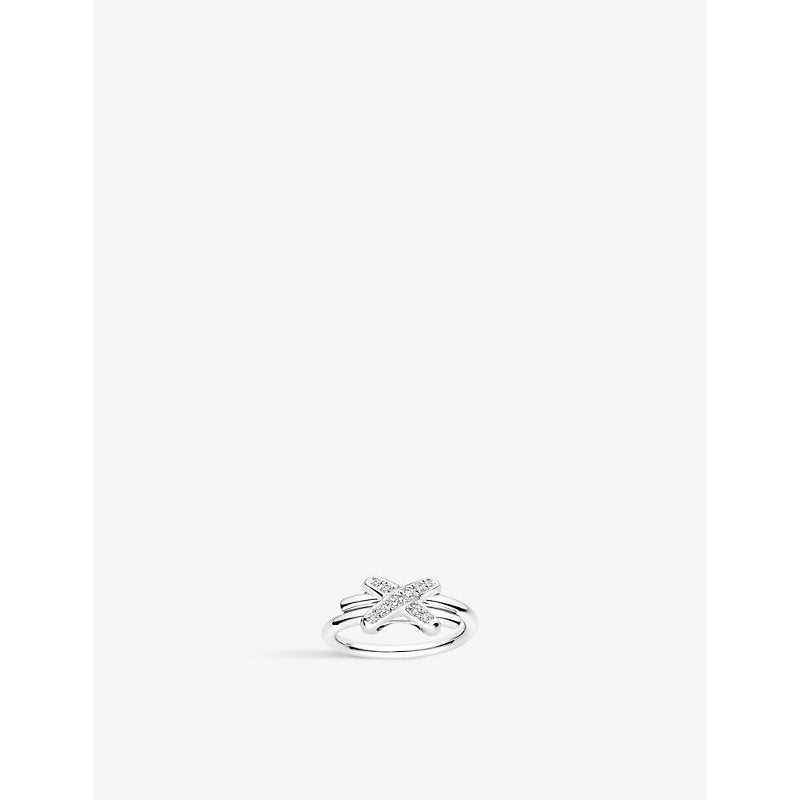 Chaumet Jeux de Liens 18ct white gold and diamond ring