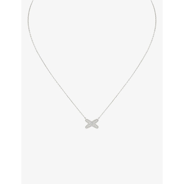 Chaumet Jeux de Liens 18-carat white gold and diamond pendant necklace