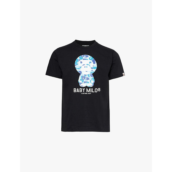 Mens A Bathing Ape ABC Milo graphic-print cotton-jersey T-shirt