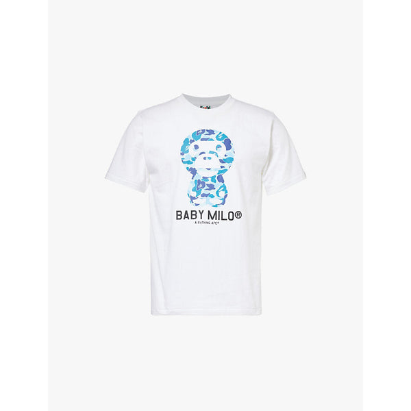 Mens A Bathing Ape ABC Milo graphic-print cotton-jersey T-shirt