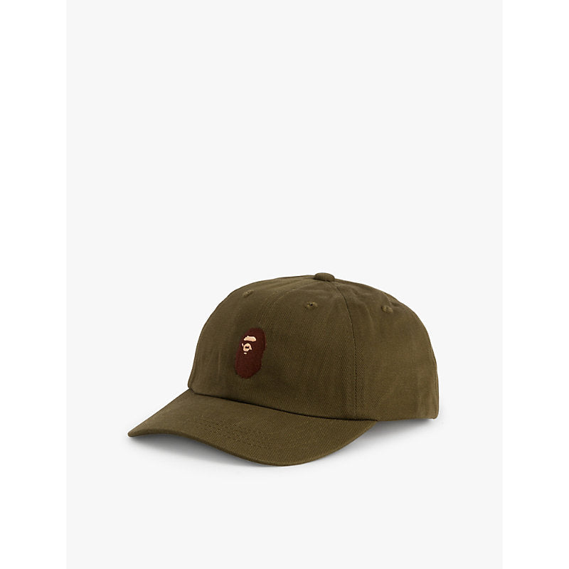 A Bathing Ape Ape Head panel cotton baseball cap