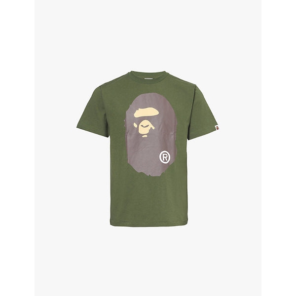 Mens A Bathing Ape Big Ape Head graphic-print cotton-jersey T-shirt