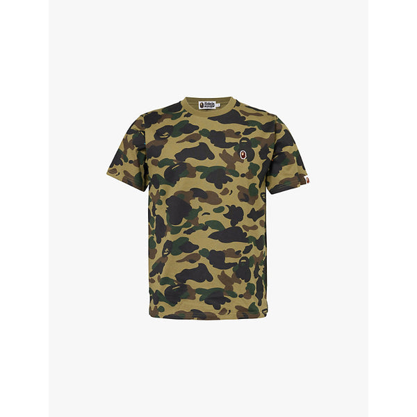  A Bathing Ape Camouflage-print crew-neck relaxed-fit cotton-jersey T-shirt