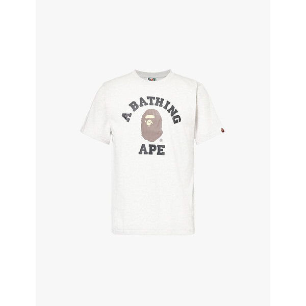 A Bathing Ape College graphic-print cotton-jersey T-shirt | LYBSTORE