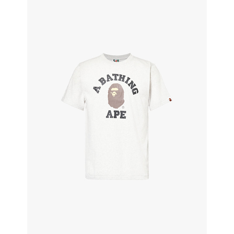 A Bathing Ape College graphic-print cotton-jersey T-shirt | LYBSTORE