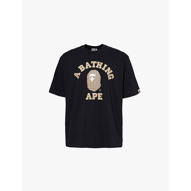 Mens A Bathing Ape College logo-print cotton-jersey T-shirt