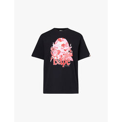 A Bathing Ape Flora camouflage-flower-print relaxed-fit cotton-jersey T-shirt