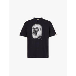 A Bathing Ape Graphic-print crew-neck relaxed-fit cotton-jersey T-shirt