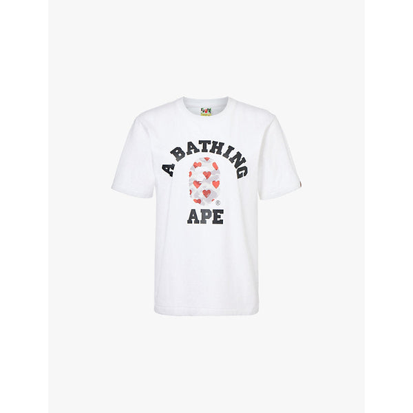  A Bathing Ape I Love Bape College graphic-print cotton-jersey T-shirt