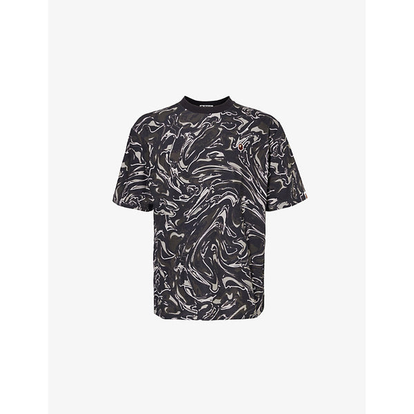  A Bathing Ape Marbling crew-neck relaxed-fit cotton-jersey T-shirt