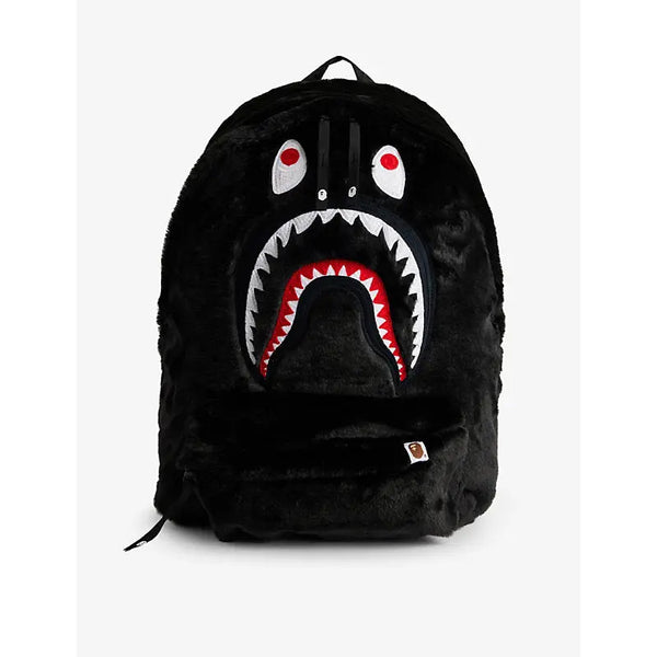 A Bathing Ape Shark faux-fur backpack | A Bathing Ape