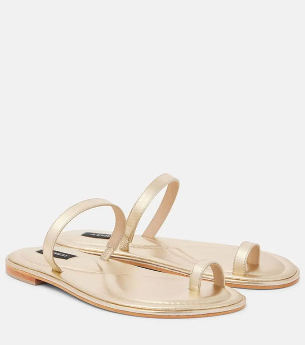 A.Emery Turi metallic leather sandals | LYBSTORE