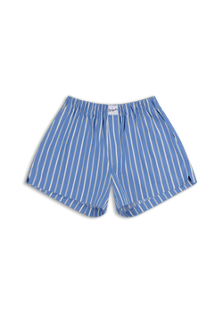 Striped Cotton Shorts