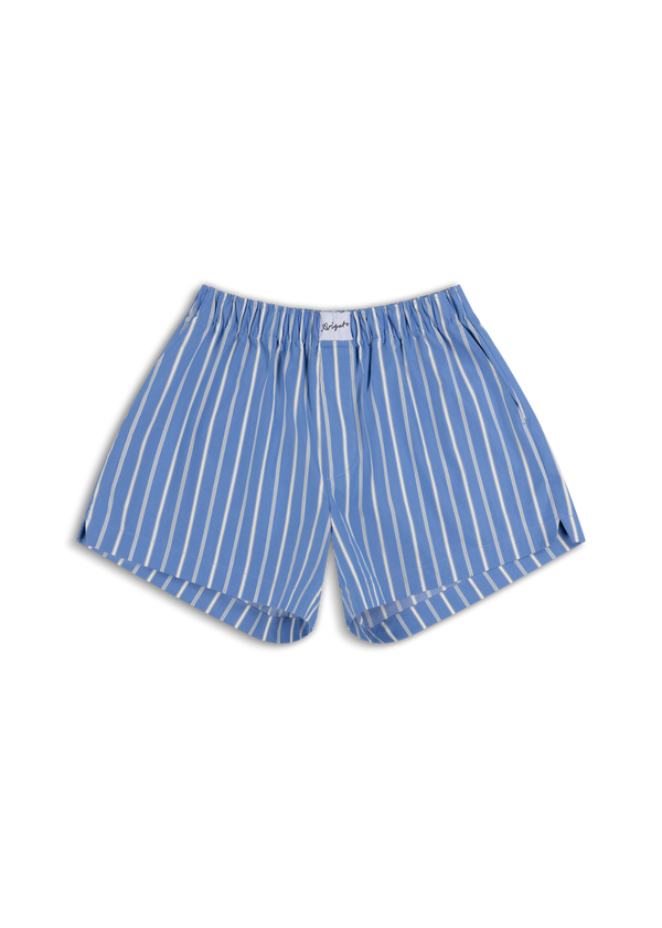 Striped Cotton Shorts