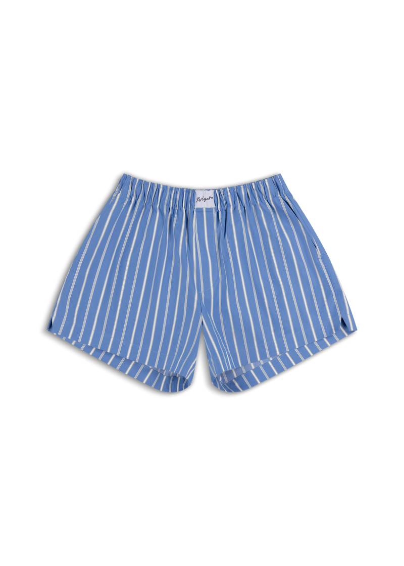 Striped Cotton Shorts