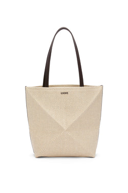 Puzzle Fold tote in cotton jacquard