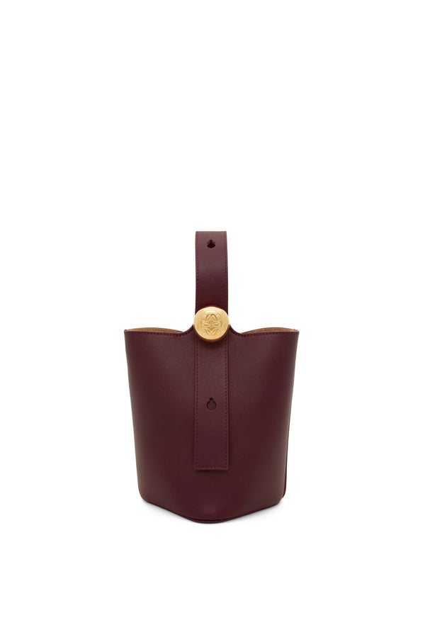 Mini Pebble bucket in mellow calfskin