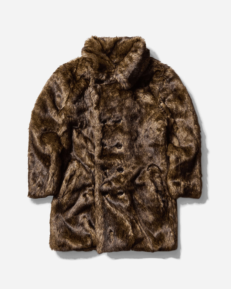 AFB Men s Faux Fur Coat Leopard