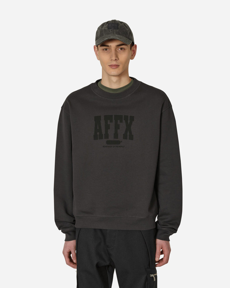 AFFXWRKS Varsity Crewneck Sweatshirt Black