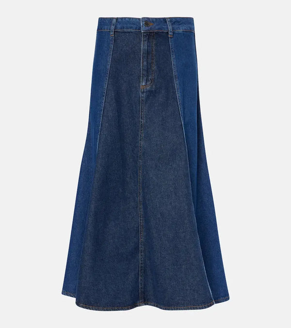 AG Jeans Arles midi denim skirt | LYBSTORE