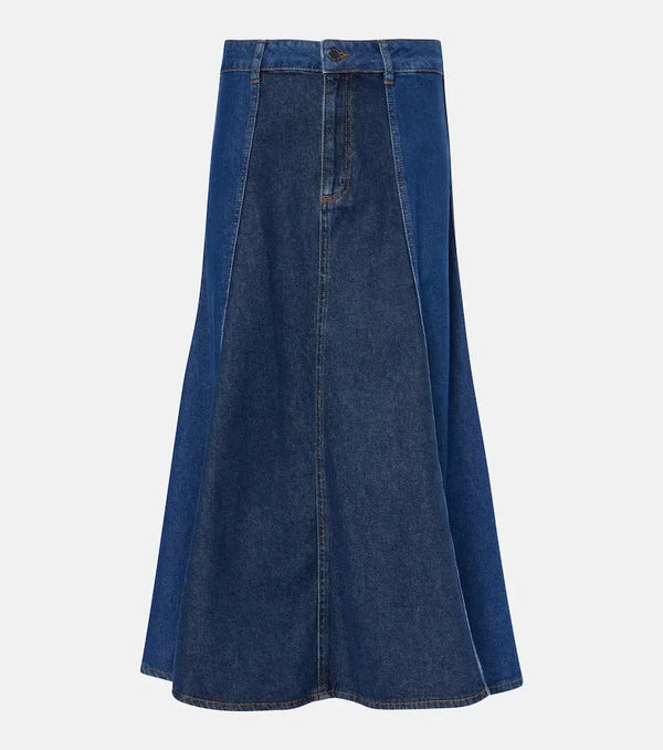 AG Jeans Arles midi denim skirt | LYBSTORE