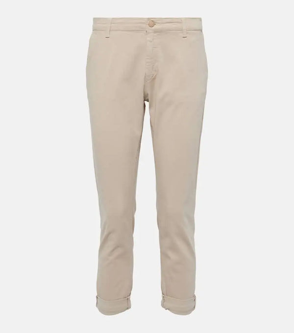 AG Jeans Caden mid-rise twill tapered pants | LYBSTORE