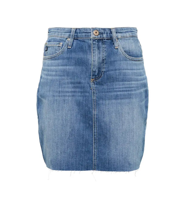 AG Jeans Erin high-rise denim miniskirt | LYBSTORE