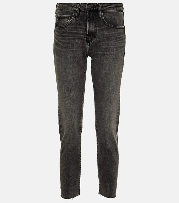 AG Jeans Girlfriend mid-rise slim jeans | LYBSTORE