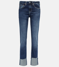 AG Jeans Girlfriend mid-rise slim jeans