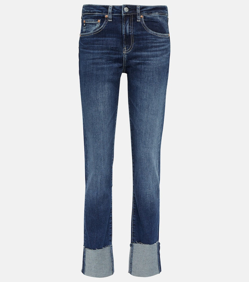 AG Jeans Girlfriend mid-rise slim jeans