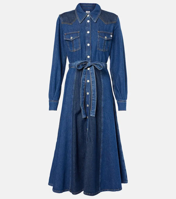 AG Jeans Marseille denim shirt dress | LYBSTORE