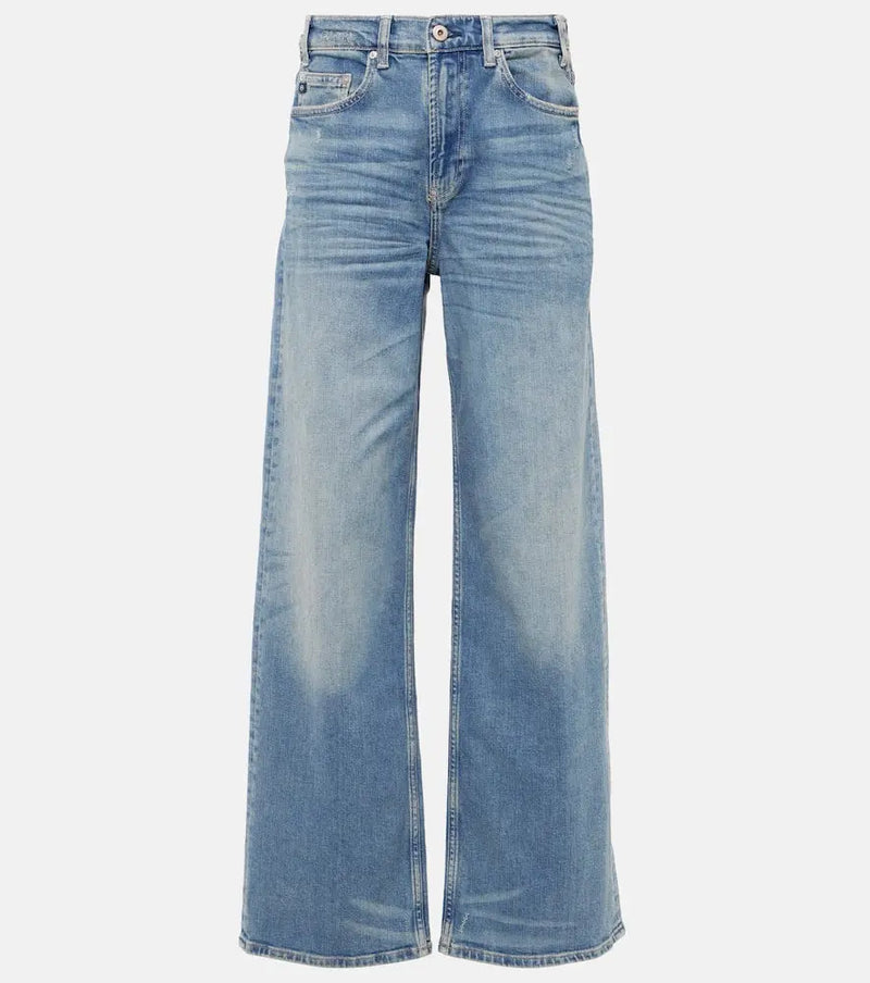 AG Jeans New Baggy high-rise wide-leg jeans