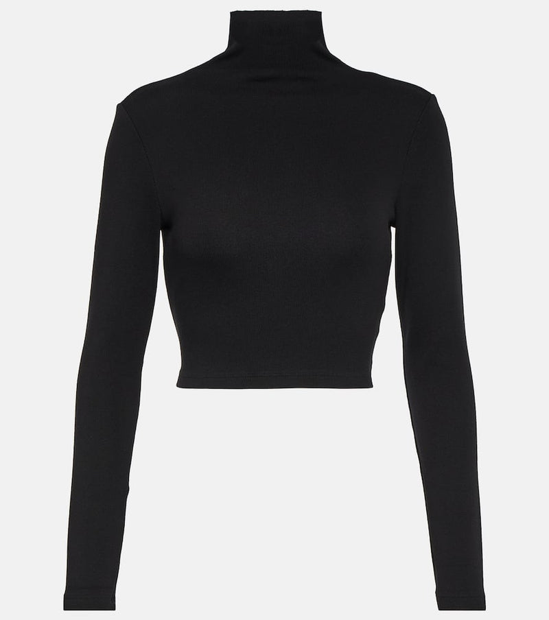 AG Jeans x EmRata Kathryn turtleneck cropped top