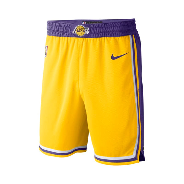 Shorts Nike NBA Swingman para hombre Los Angeles Lakers Icon Edition - Amarillo