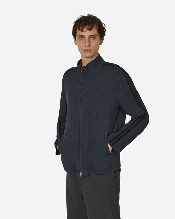 AMOMENTO High Neck Zip-Up Jacket Dark Navy