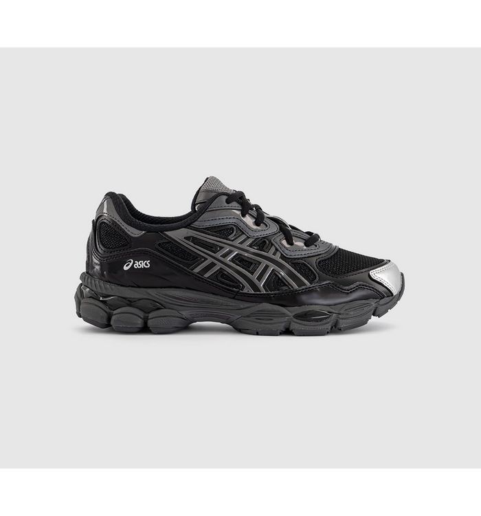 ASICS Womens Gel Nyc Trainers Kicki Black Silver In Brown