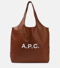 A.P.C. Ninon logo faux leather tote bag | LYBSTORE