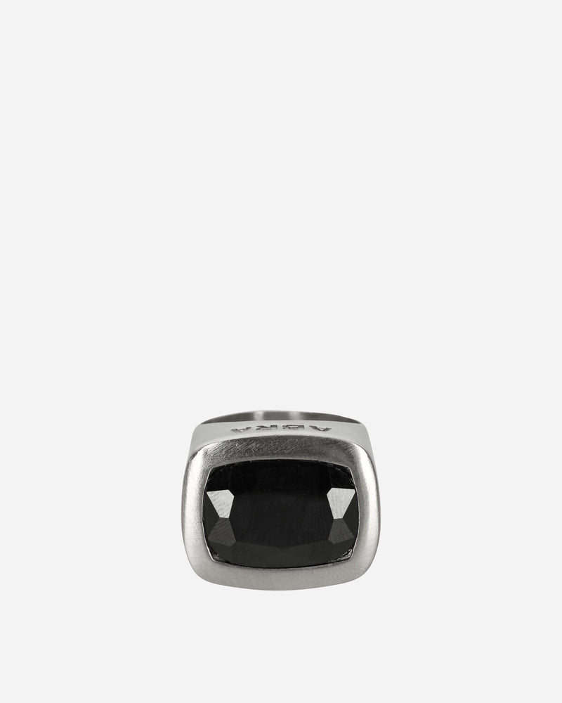 Abra Stone Ring Silver / Black