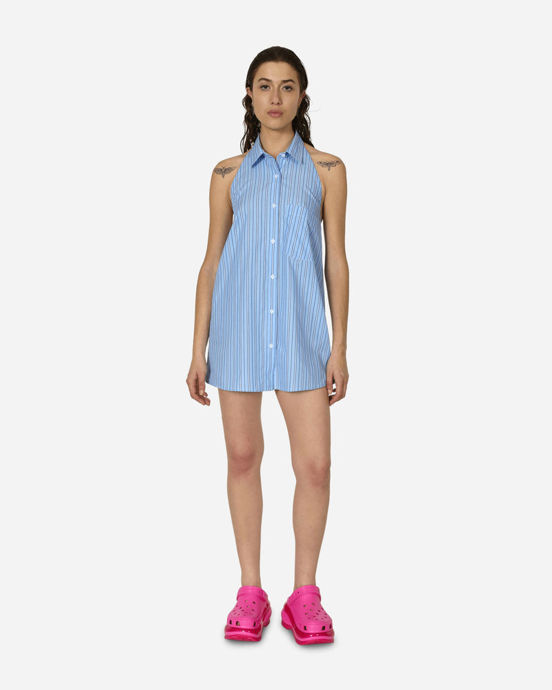 Abra Shirt Mini Dress White / Blue