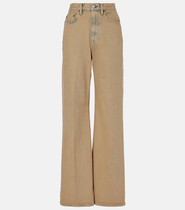 Acne Studios 2022F high-rise wide-leg jeans