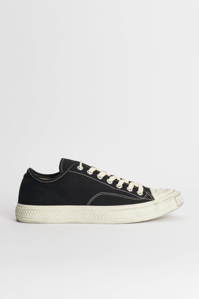 Acne Studios Ballow Soft Tumbled Low Top Sneakers Black / Off White