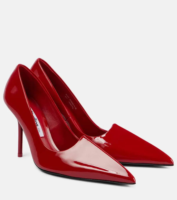 Acne Studios Bordisia 190 patent leather pumps | LYBSTORE