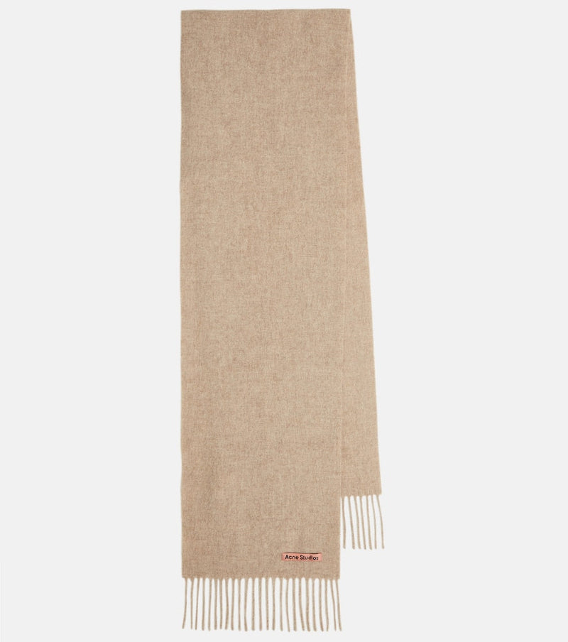 Acne Studios Canada Skinny fringed wool scarf