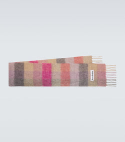 Acne Studios Checked wool-blend scarf