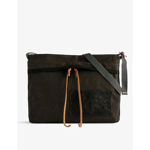 Acne Studios Contrast-patch cotton cross-body bag | Acne Studios