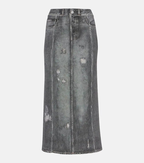 Acne Studios Denim midi skirt