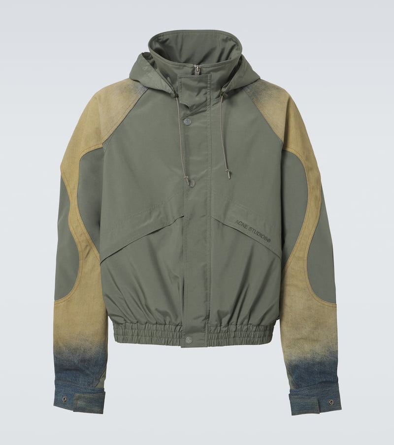 Acne Studios Denim-trimmed technical jacket